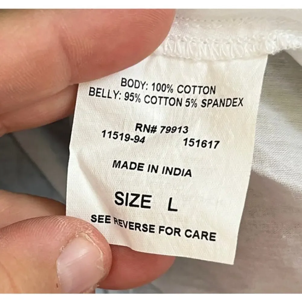 VTG Mimi Maternity Patchwork Colorful Whimsy Boho Midi Skirt sz L Phoebe Buffay - Picture 6 of 8